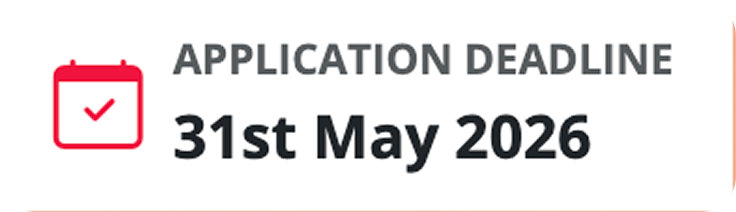 Application Deadline 31st May 2026